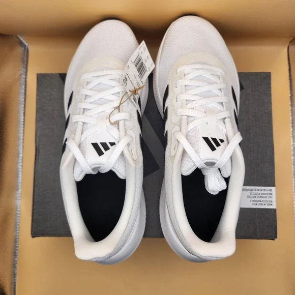 Adidas Shoes Womens Size 11‎ White Black Runfalcon 3.0 Cloudfoam Running HP7557 - Picture 6 of 10